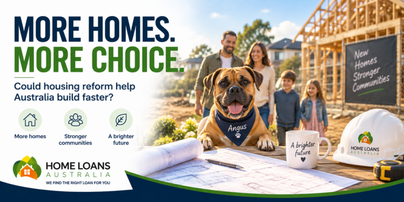 New homes under construction representing housing supply reforms and construction loans in Australia