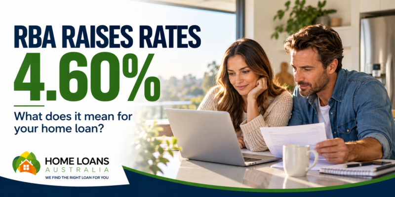 RBA cash rate rises to 4.60% in September 2026 with Australian homeowners reviewing their home loan